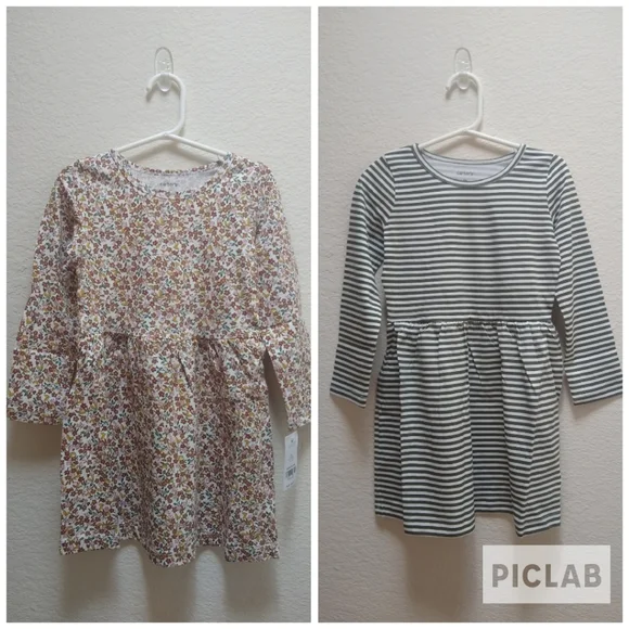 Carter's 2 Pack Jersey Dresses 4t - Picture 1 of 8